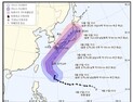 태풍 ‘짜미’ 이동 한반도 아닌 일본으로