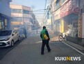 [포토] 확진자 발생 대전 궁동 전역 긴급방역