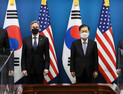 [쿠키포토] 나란히 선 한미 외교⋅국방장관