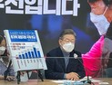 소상공인 앞에 선 이재명… “정부 손실보상 지원, 정말 쥐꼬리”