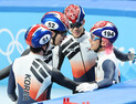 남자 쇼트트랙, 5000m 계주 결승 진출…16년 만에 금메달 도전