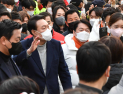 윤석열·안철수, 화성 동탄서 2차 공동유세