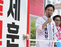 DMC 찾아 지지호소하는 오세훈