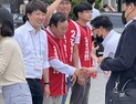  이준석 국민의힘 대표·최민호 세종시장 후보, 거리인사 유세
