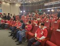 국민의힘, 지방선거 개표상황실 ‘화기애애’