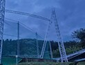 '난마돌' 강풍에 쓰러진 철탑