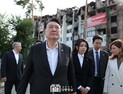 우크라이나 전격 방문한 윤석열 대통령 