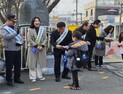 새학기 출발 산뜻... 각급학교 등교맞이로 응원