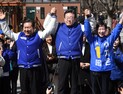 경의선숲길 돌며 지지호소하는 이재명 대표