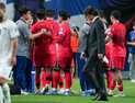홍명보호 졸전 끝 무승부…쓸쓸한 퇴장 [쿠키포토]