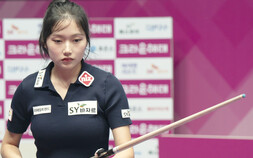 한지은, 히다 완파…LPBA 최초 2회 퍼펙트큐