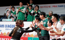 ‘당구 여제’ 김가영,‘퍼펙트 큐’…하나카드 승리 견인 [PBA 팀리그]