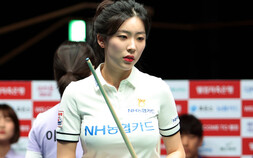 ‘당구 여신’ 정수빈 활약…NH농협카드 3연승 질주 [PBA 팀리그]