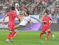 이라크, 환상 오버헤드킥…한국, 1-1 동점 허용