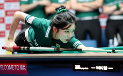 ‘정수빈 복식 5전 전승’ NH농협카드, 3R 정상 등극 [PBA 팀리그]
