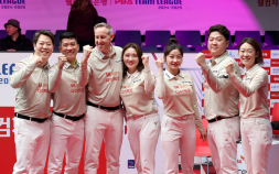 ‘헐크’ 강동궁의 SK렌터카, 팀리그 5라운드 우승 [PBA]