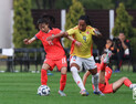 프리킥 실점…한국, 콜롬비아에 전반전 0-1 [쿠키 현장]