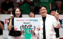 ‘2연패 뒤 7연승’ 하나카드, 팀리그 1R 우승…김가영 맹활약 [PBA]