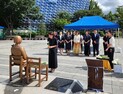 전주시, 일본군 위안부 피해자 ‘기림의 날’ 평화의 소녀상에 헌화