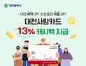 대전시, 대전사랑카드 캐시백 9월부터 13%로 확대