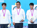 남자 양궁, 단체전 금메달…세계선수권 3연패 [쿠키 현장]