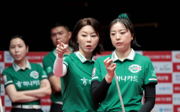 ‘당구 여제’ 김가영 2승…하나카드, 팀리그 3R 단독 선두 [PBA]