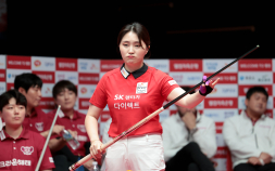 강지은, 김가영 격침…SK렌터카, PBA 팀리그 3라운드 조기 우승 확정