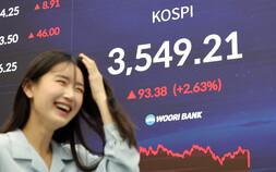 코스피, 사상 첫 ‘3500’ 고지 우뚝…외국인 3조 쓸어 담았다