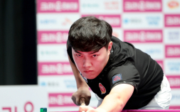 ‘韓 3쿠션 차세대 간판’ 김준태, PBA 64강서 ‘미스터 매직’ 사이그너 제압