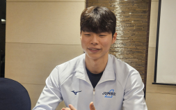 대한항공 정한용 “우승할 때 제일 재밌었다…라운드 MVP 소망” [쿠키 현장]