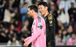 ‘1도움’ 손흥민, 메시와 MLS 첫 맞대결서 웃었다…LAFC, 마이애미 3-0 완파
