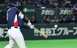문보경 선제 투런포…한국, 호주전 2-0 리드 [WBC]