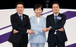 與 서울시장 본경선 첫 합동토론…‘청렴·정책·행정’ 3파전