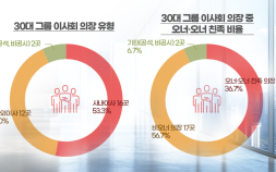 독립보다 효율 추구?…절반 이상은 내부 의장 체제 [30대 그룹 이사회 대해부①]