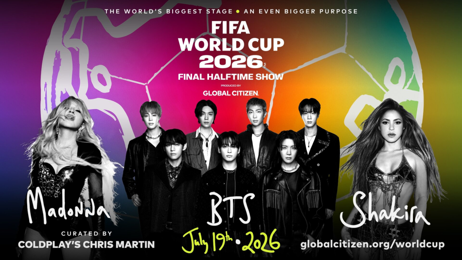 FIFA 월드컵 2026 하프타임 쇼 이미지. 글로벌 시티즌 제공