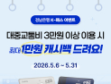 BNK경남은행, K-패스 카드 교통비 환급 이벤트…최대 1만원 캐시백