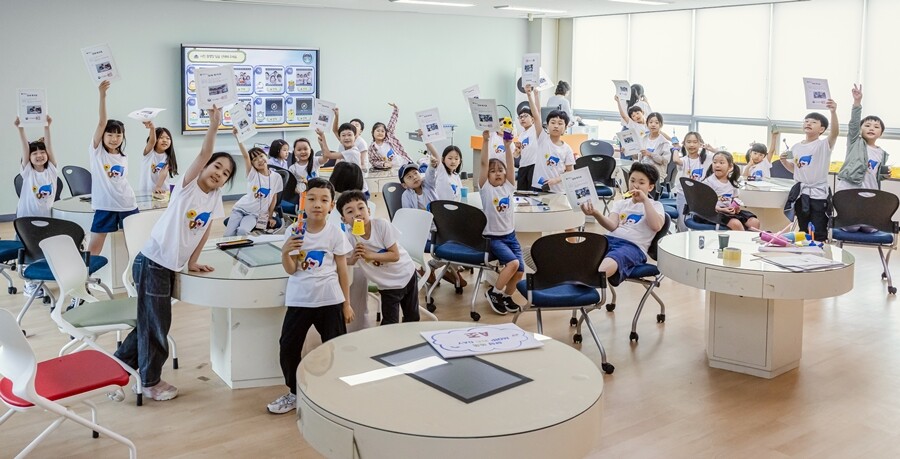 23일 국제지식재산연수원 국가발명인재관에서 열린 ‘상상쑥쑥 MOIP 키즈 데이’에서 참가한 어린이들. 지식재산처
