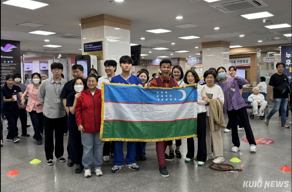 27일 한림대학교 춘천성심병원에서 펼쳐진 ‘도깨비유랑단‘공연