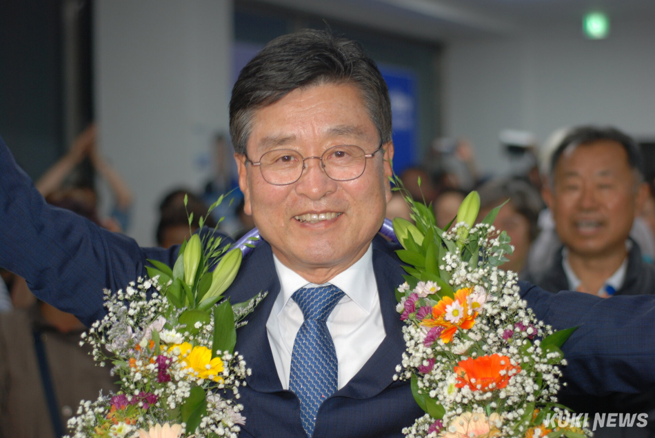 6·3 지방선거 더불어민주당 장신상 횡성군수 당선인. 횡성=윤수용 기자