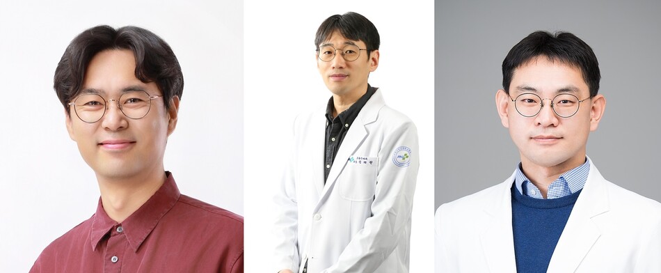 왼쪽부터 부산대 의대 홍창완, 양산부산대병원 이재민, 양산부산대병원 정재헌 교수다. 양산부산대학교병원 제공