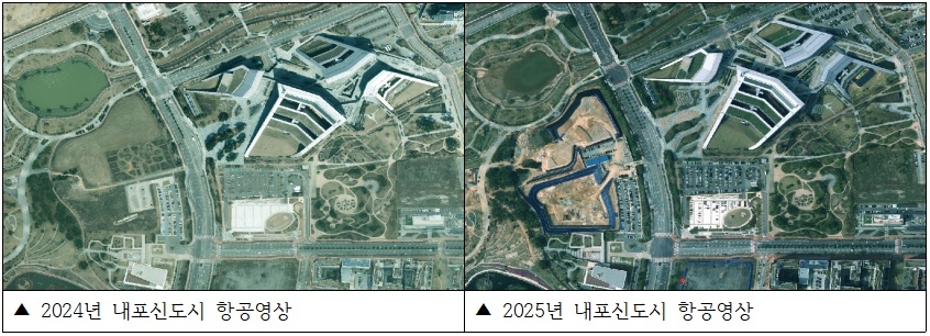 고정밀 항공영상. 충남도