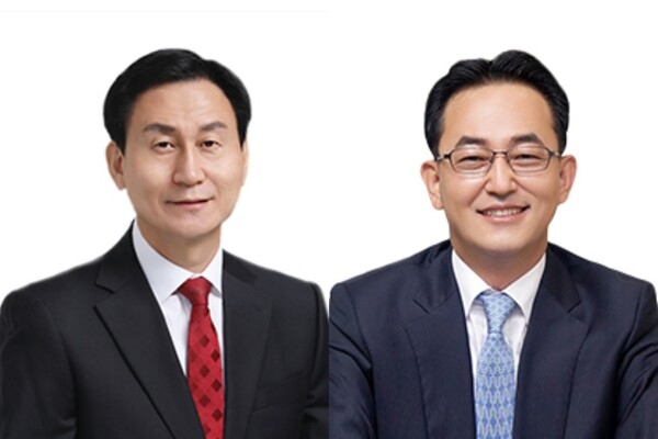 강무길(국민의힘, 해운대구4, 왼쪽)과 이종진(국민의힘, 북구3) 부산시의원. 사진=부산시의회