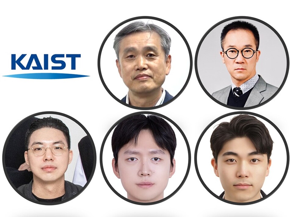 (윗줄)교신저자 기계공학과 김성진 교수, 이익진 교수. (아랫줄)제1저자 이영진 박사, 이한솔 박사과정, 황철현 박사과정