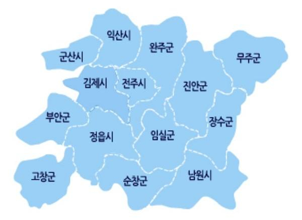 전북 기초단체장 선거구