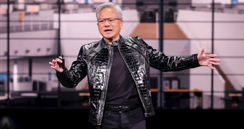 젠슨 황 엔비디아 최고경영자(CEO)가 CES 2026에서 루빈 플랫폼에 대해 설명하고 있다. 엔비디아 제공