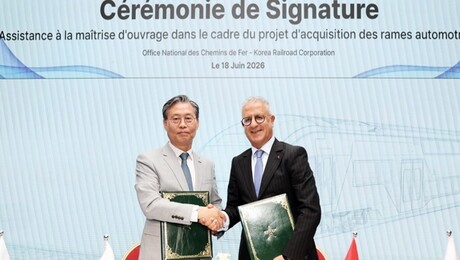‘K-철도, 모로코 달린다’… 코레일 전동열차 사업 후속 계약 체결