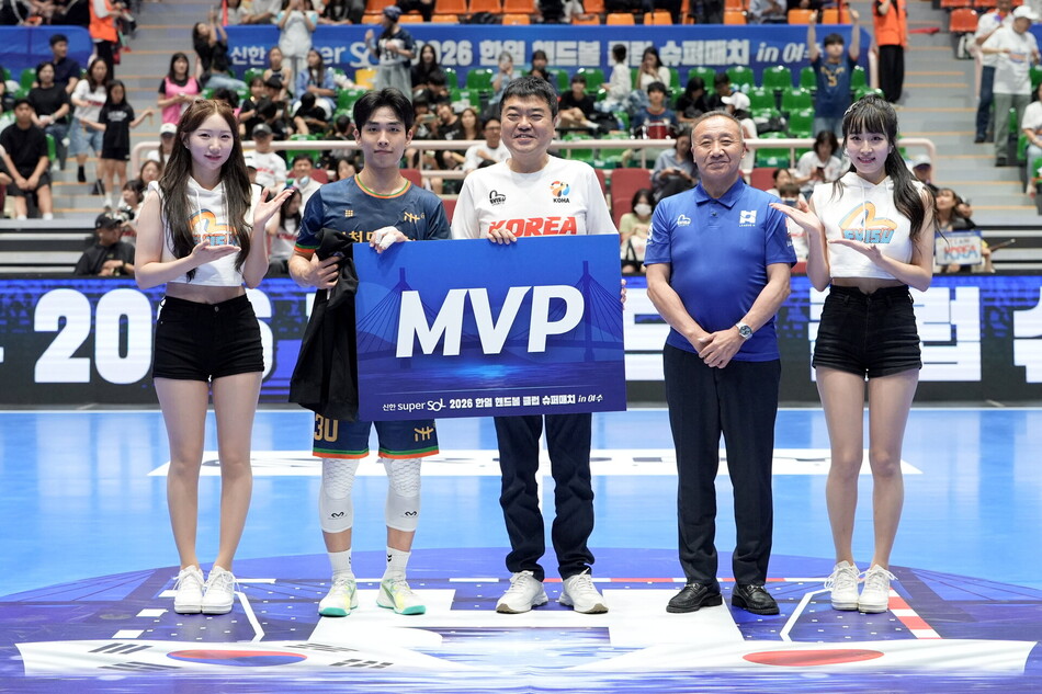 인천도시공사 이요셉이 11골을 넣어 MVP에 올랐다. 한국핸드볼연맹 제공