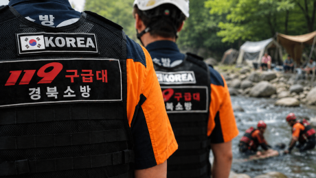 경북 영주 캠핑장서 계곡물 불어나 투숙객 고립…39명 전원 구조