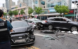 “출근길 아수라장”…대구 도심서 택시 9중 추돌