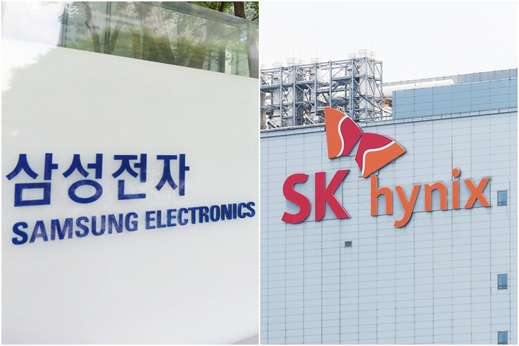 삼성전자 사옥 전경과 SK하이닉스 사옥 전경. 연합뉴스